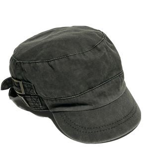 Womens Newsboy Cap Pageboy Dark Gray Hat